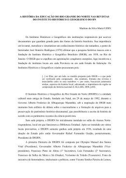 A HIST&Oacute;RIA DA EDUCA&Ccedil;&Atilde;O DO RIO GRANDE DO NORTE NAS