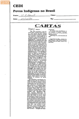 Íntegra da notícia - Povos Indígenas no Brasil