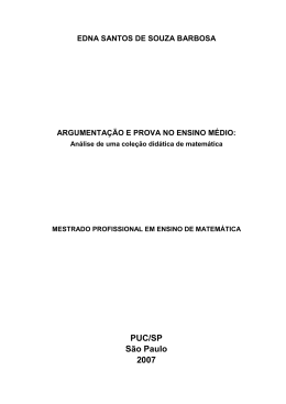 edna santos de souza barbosa argumenta&ccedil;&atilde;o e prova no ensino