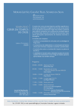 Programa - Morais Leitão, Galvão Teles, Soares da Silva