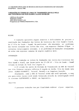 funda&ccedil;&otilde;es de torres de linha de transmiss&atilde;o em