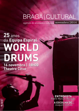 WORLD DRUMS WORLD DRUMS - C&acirc;mara Municipal de Braga