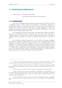 1.1. Adapta&ccedil;&atilde;o Curricular