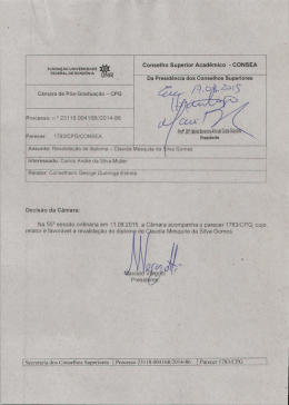 Revalida o diploma para Cl&aacute;udia Mesquita da Silva Gomes