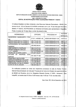 Edital de Notificação 73 - Ibama RR 09-12-2014