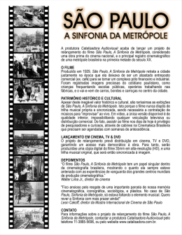 sÃo PAULO - Catalisadora Audiovisual