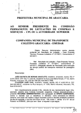 PREFEITURA MUNICIPAL DE ARAUCARIA