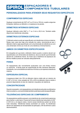 ESPA&Ccedil;ADORES E COMPONENTES TUBULARES