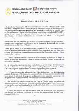 REPÚBLICA DEMOCRÁTch ` DE sÃo TOMÉ E PRÍNCIPE