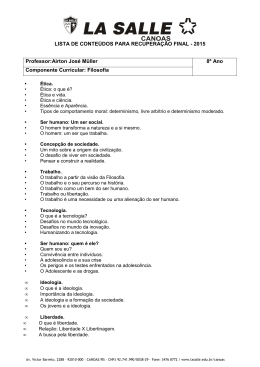 Filosofia - 8&ordm; ano - Prof. Airton