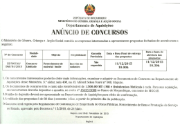 0 Minist&eacute;rio do G&eacute;nero, Crian&ccedil;a e Ac&ccedil;&atilde;o Social convida as