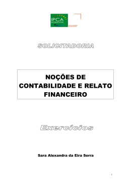 Sebenta Exerc&iacute;cios