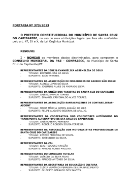 PORTARIA N&ordm; 373/2013 O PREFEITO CONSTITUCIONAL DO