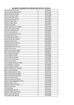 Resultado Edital 07 2014