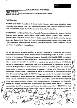 ATA DE REUNIÃO - ACT 2013-2014 DATA: 08ƒ08l`2013 LOCAL