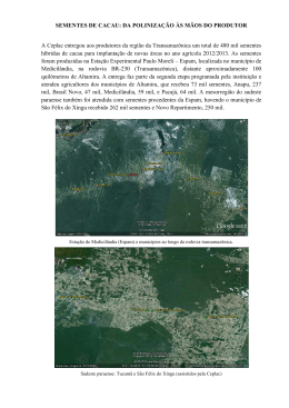 DISTRIBUICAO SEMENTES DE CACAU