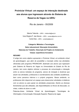 Proiniciar Virtual: um espa&ccedil;o de intera&ccedil;&atilde;o destinado aos