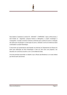 Plano Museol&oacute;gico Museu das Bandeiras