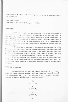Constru&ccedil;&atilde;o da &aacute;lgebra de momento angular sem o uso de uma