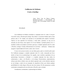 Guilherme de Ockham: Credo et Intelligo
