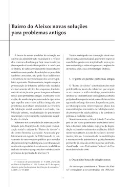 Bairro do Aleixo: novas solu&ccedil;&otilde;es para