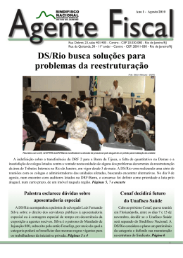 DS/Rio busca soluções para problemas da reestruturação