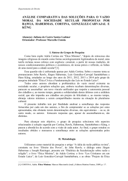 an&aacute;lise comparativa das solu&ccedil;&otilde;es para o vazio moral da - PUC-Rio