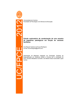2012 UC/FPCE - Estudo Geral