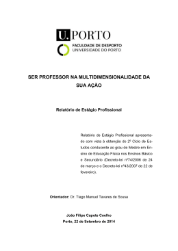 ser professor na multidimensionalidade da sua a&ccedil;&atilde;o