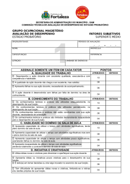 Fatores Subjetivos Professor