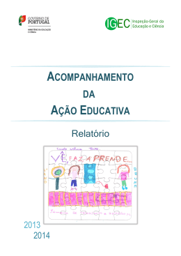 Acompanhamento da A&ccedil;&atilde;o Educativa 2013-2014 - Relat&oacute;rio