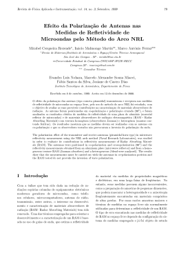 Efeito da Polariza&ccedil;&atilde;o de Antenas nas Medidas de Refletividade de