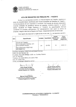 , RoDER JuDiciARio W JusTi&ccedil;A Do TRABALHO gi TRIBUNAL