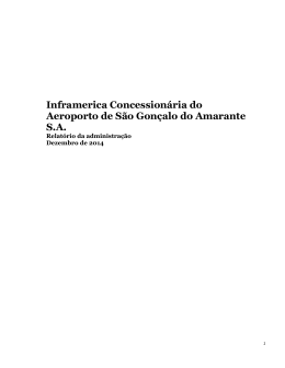 Inframerica Concession&aacute;ria do Aeroporto de S&atilde;o Gon&ccedil;alo do
