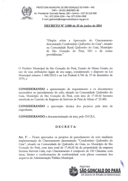 PREFEITURA MUNICIPAL DE SÃO GONÇALO DO PARÁ