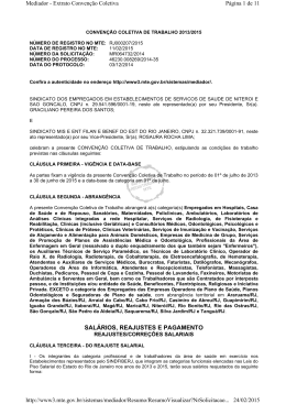 SAL&Aacute;RIOS, REAJUSTES E PAGAMENTO