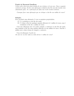 Puzzle de Raymond Smullyan Coloco sobre uma mesa duas