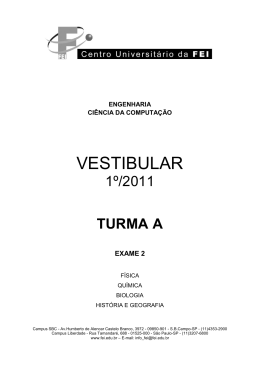 ps_1-2011_exame02_turma_a - Centro Universit&aacute;rio FEI