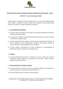 Edital Supl 2 semestre 2014-2