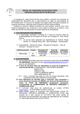 edital de especializa&ccedil;&atilde;o oftalmologia