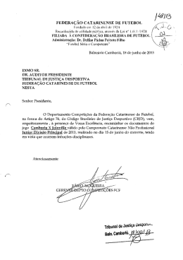 Proc. 148-13 - Federação Catarinense de Futebol
