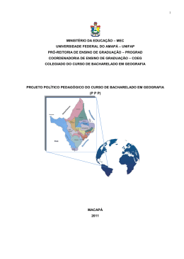 PPP bacharelado em Geografia UNIFAP