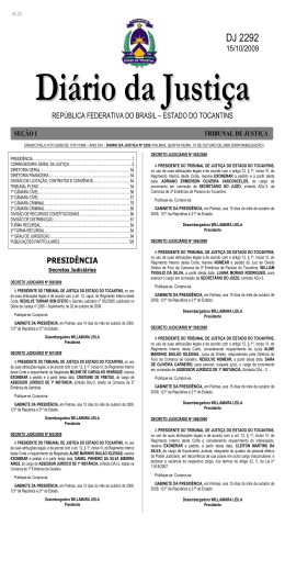 DJ 2292 - Tribunal de Justiça do Estado do Tocantins