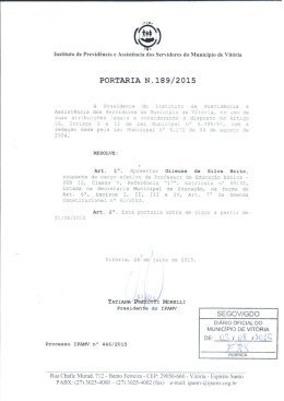 portaria n&ordm; 189/2015
