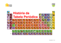 História da Tabela Periódica