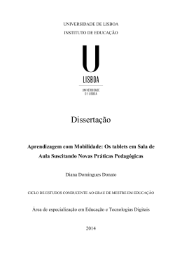 Dissertação - Repositório da Universidade de Lisboa