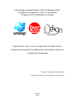 Ergonomia de tablets em uso ocupacional: atividade visual e