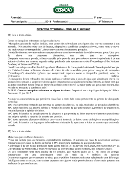 7º ano ______ Florianópolis: _____/______/2014 Professor(a)