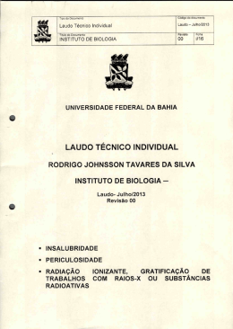 Instituto de Biologia - RODRIGO JOHNSSON TAVARES DA SILVA