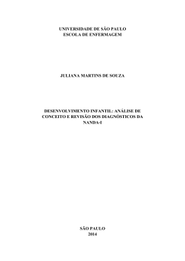 Desenvolvimento infantil: an&aacute;lise de conceito e revis&atilde;o dos